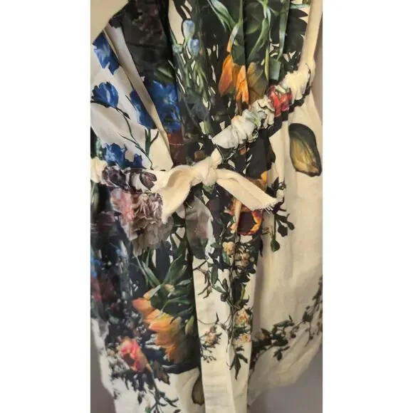 Adam Lippes Botanical Floral Zip Front Fit & Flare Jacket Size M - Picture 6 of 11